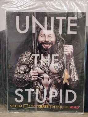 FACTORY SEALED MAD Magazine Loot Crate Exclusive Alfred E Neuman Aquaman Parody